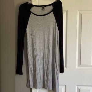 Baseball shirt dress